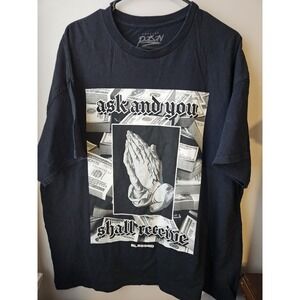 Popular Poison Mens 2XL Ask & You Shall Receive Blessed T-Shirt Black Streetwear